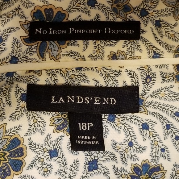 Lands End flowered blouse - Picture 7 of 7